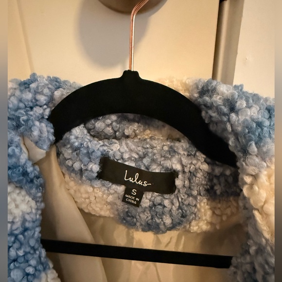 Blue and White Lulus Coat - Picture 4 of 5